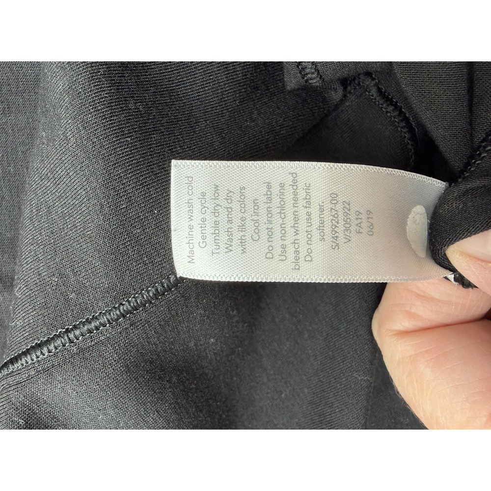 Athleta Shirt Womens 1X Plus Black Long Sleeve Dolman Boat Neck Relaxed Top - Picture 11 of 12
